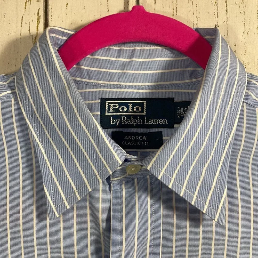Polo By Ralph Lauren Mens Striped Long Sleeve Button Down Shirt Nautical Preppy